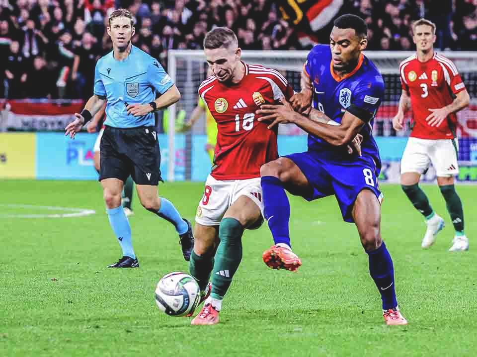 Magyarország-Hollandia, magyar labdarúgó-válogatott, magyar fociválogatott, válogatott labdarúgó-mérkőzés, UEFA Nemzetek Ligája, Puskás Aréna, MagyarországHollandia, 2024.10.11., 