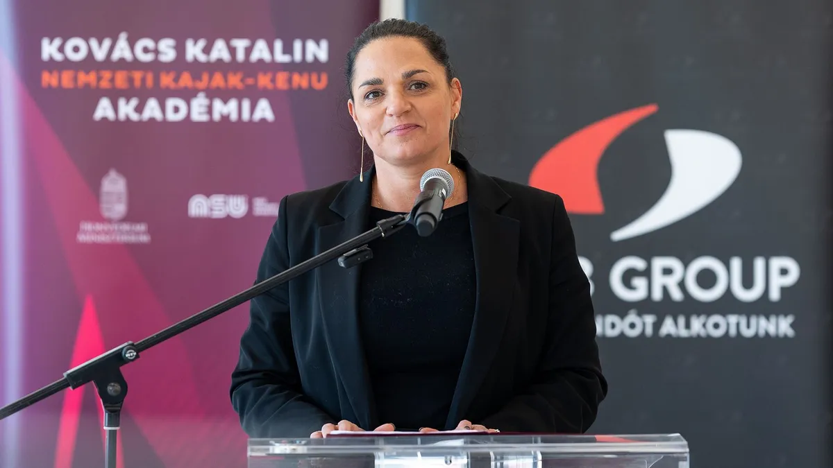 Átadták a Kovács Katalin Nemzeti Kajak-Kenu Akadémiát