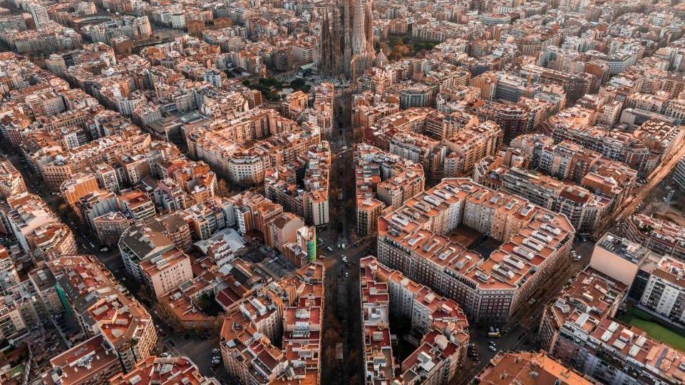 Barcelona, város, Barcelonaváros, Spanyolország, illusztráció
