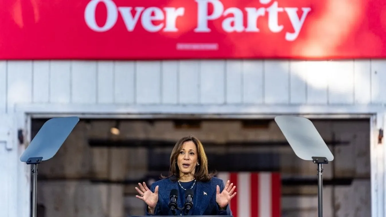 Kamala Harris amerikai alelnök, a Demokrata Párt elnökjelöltje