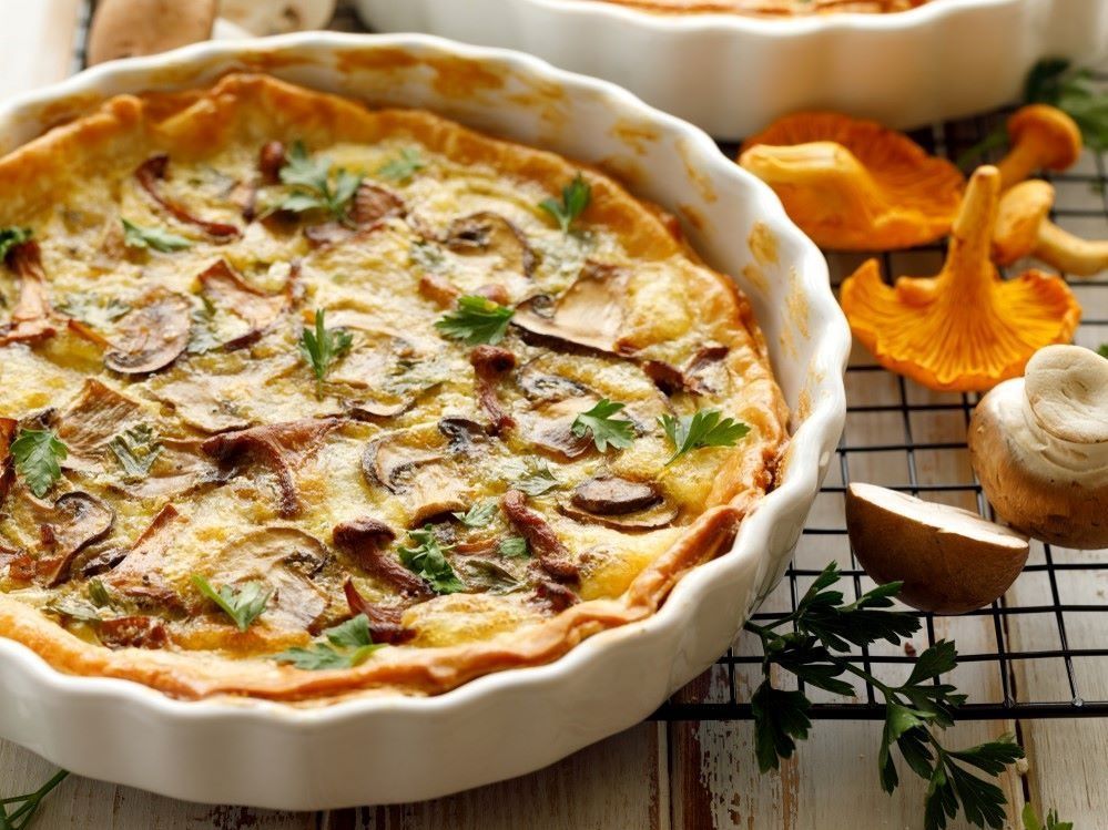 gomba,Quiche,tojás