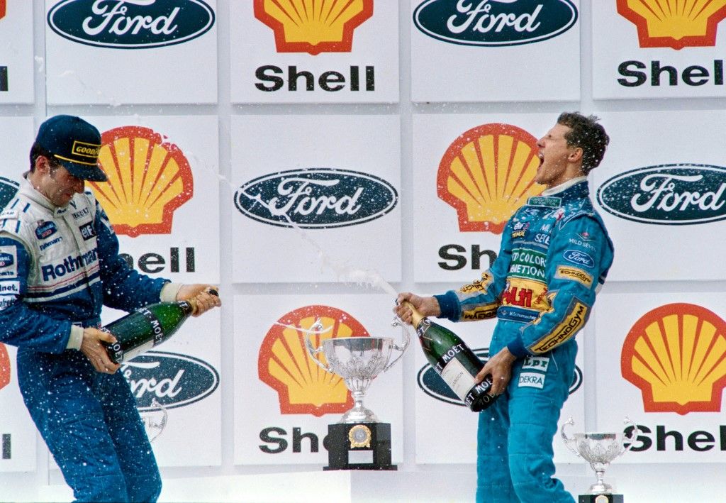 AUTO-F1-SCHUMACHER-hill-podium