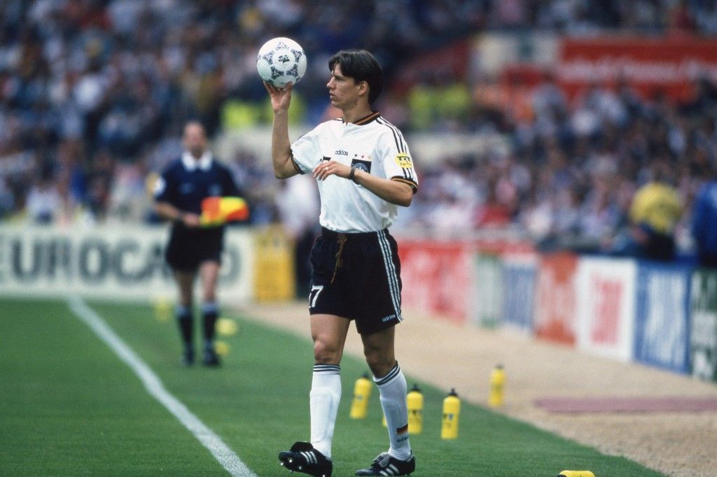 Football, firo: 26.06.1996 European Football Championship Euro Euro 1996 semi-finals, knockout phase, semi finals, archive photo, archive pictures Germany - England 6: 5 in, after penalty shootout