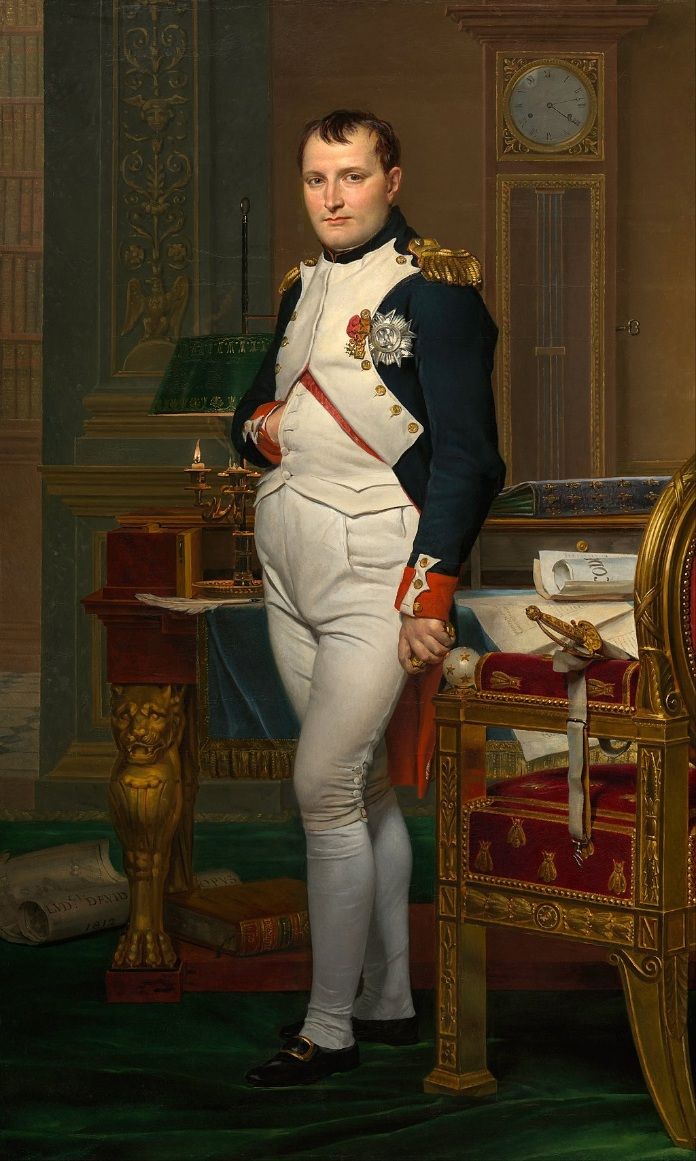 Napóleon 1812-ben Jacques-Louis David francia festő portréján