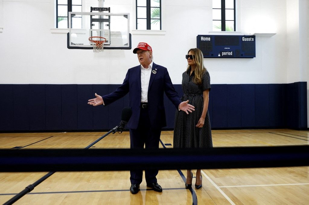 Republican Presidential Nominee Donald Trump Votes On Election Day