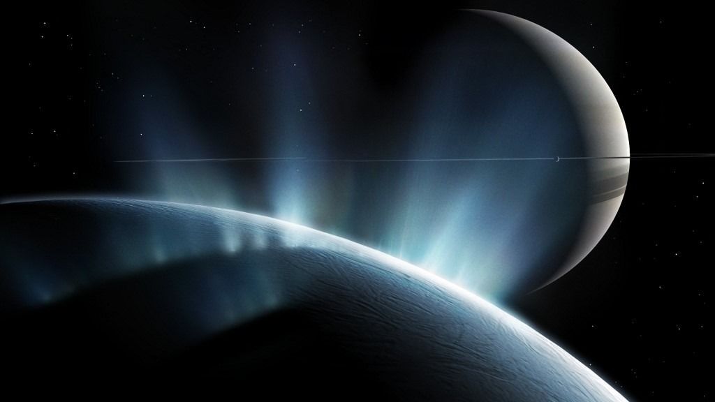 Az Enceladus gejzírei