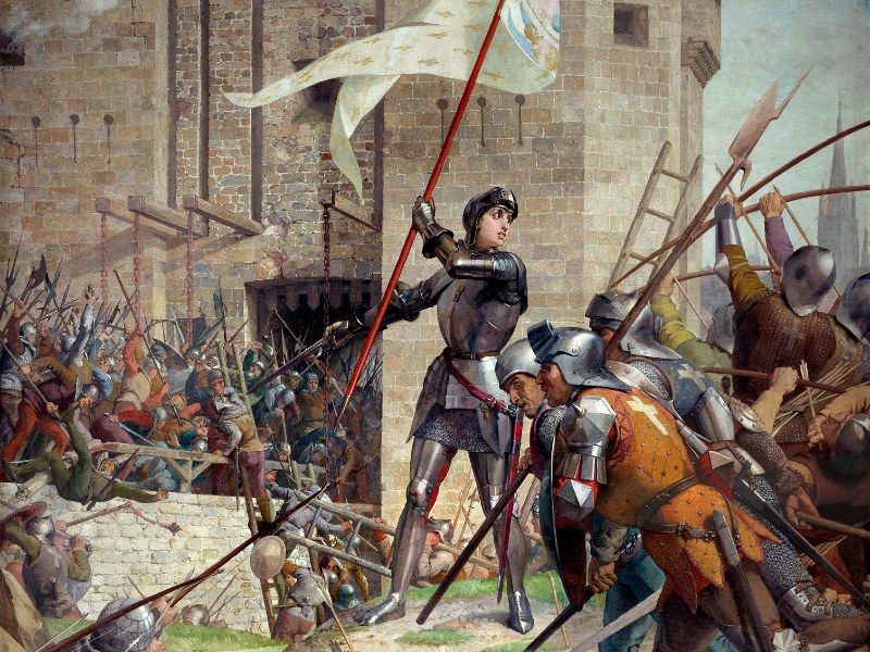 Jeanne d'Arc az Orléansnál vívott harcban