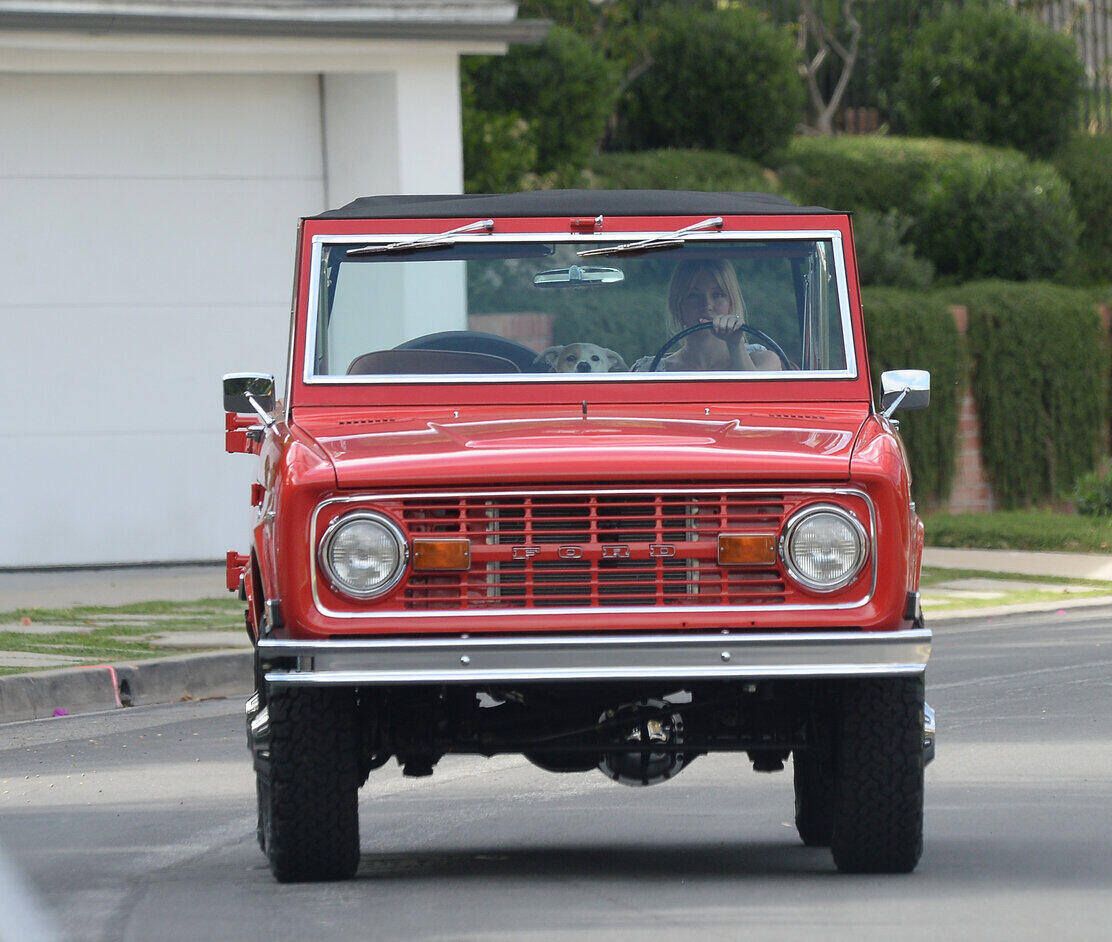 EXCLUSIVE: Sydney Sweeney Heads Out For a Cruise in Her Vintage Bronco in Los Angeles