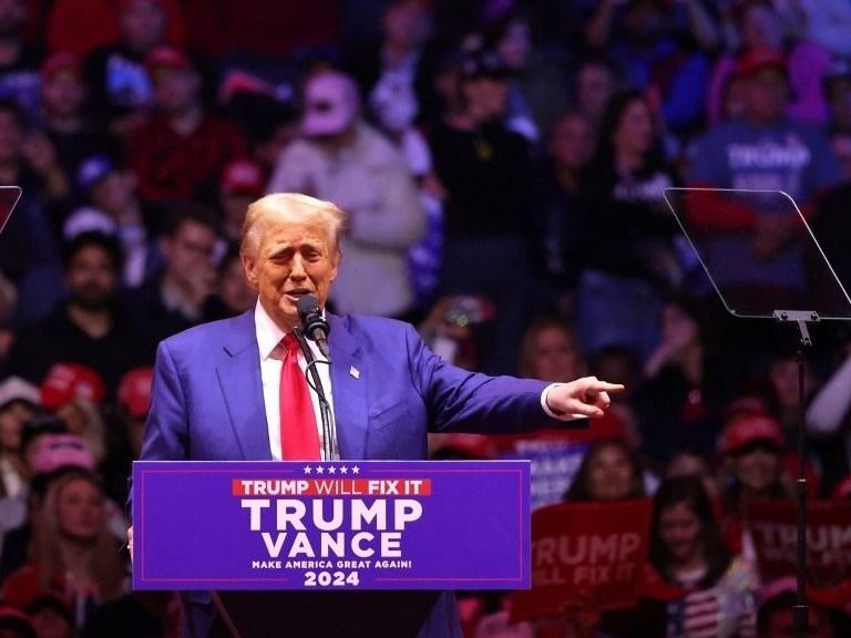 Donald Trump Holds Campaign Rally At Madison Square Garden In NYC