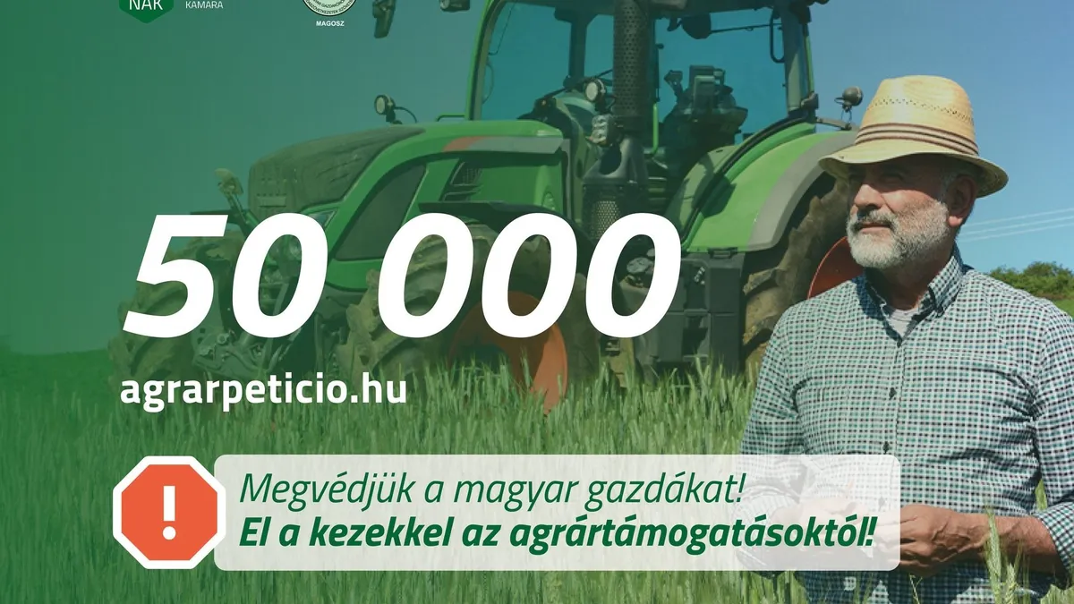 "El a kezekkel az agrártámogatásoktól!" - több mint 50 ezren írták alá eddig az agrárpetíciót