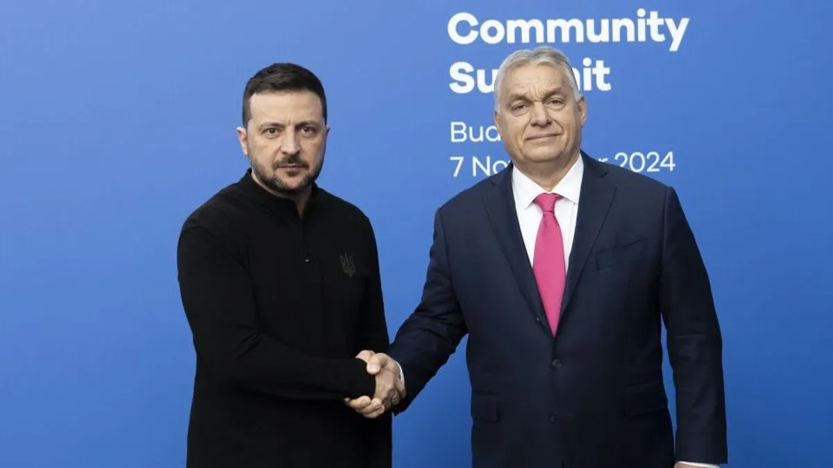 Így fogadta Orbán Viktor Volodimir Zelenszkijt - fotó
