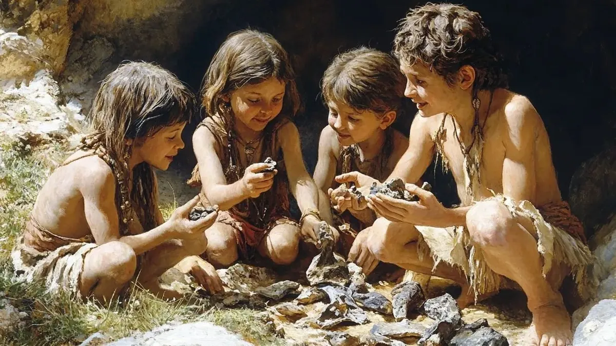 Megdöbbentő dolgokat gyűjtöttek a neandervölgyi gyerekek