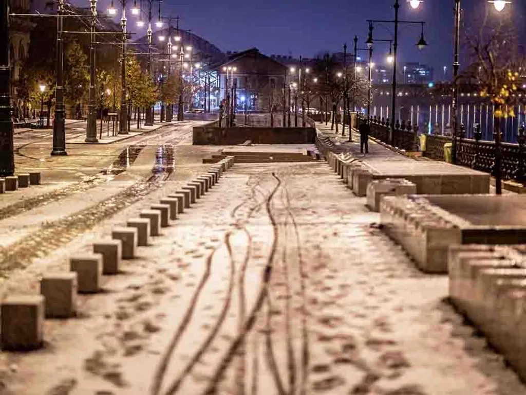 havazás, hó, időjárás, Budapest, 2024.11.22., hóidőjárás, 