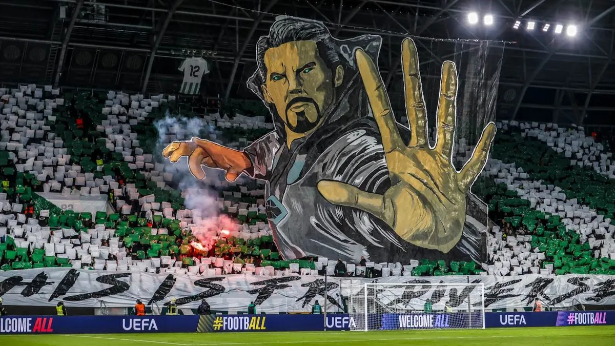 Európa-liga: mutatjuk a Fradi-szurkolók látványos élőképét