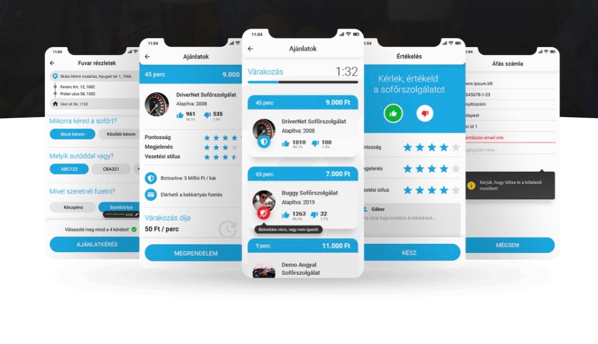 A sofőrhívó app megversenyezteti a sofőrszolgálatokat.