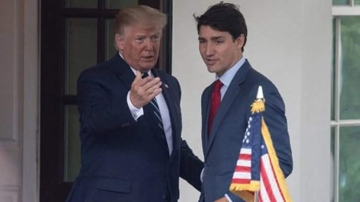 Donald Trumphoz látogatott Justin Trudeau kanadai miniszterelnök