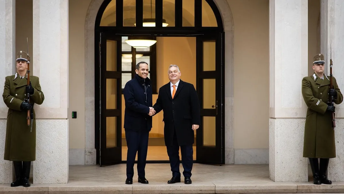 Orbán Viktor a katari miniszterelnökkel tárgyalt