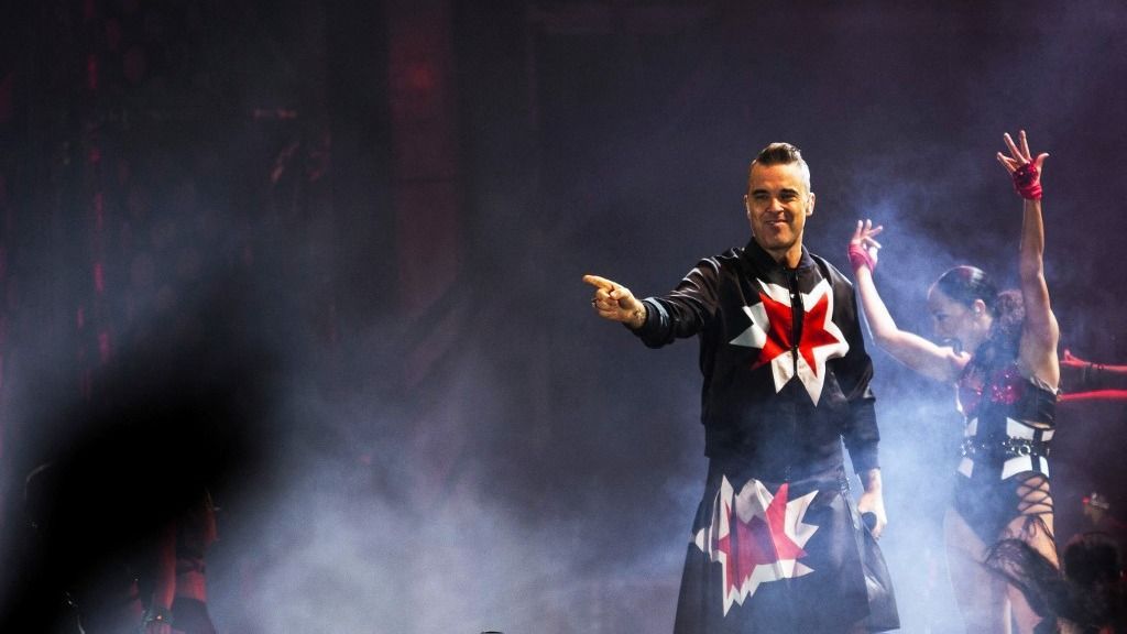 Robbie Williams a színpadon