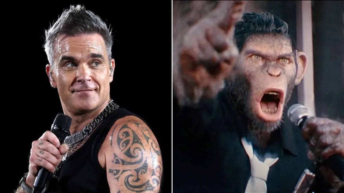 Robbie Williams egy majom a róla szóló életrajzi filmben
