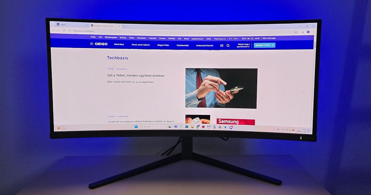 Philips Evnia 34M2C6500 oled monitor teszt