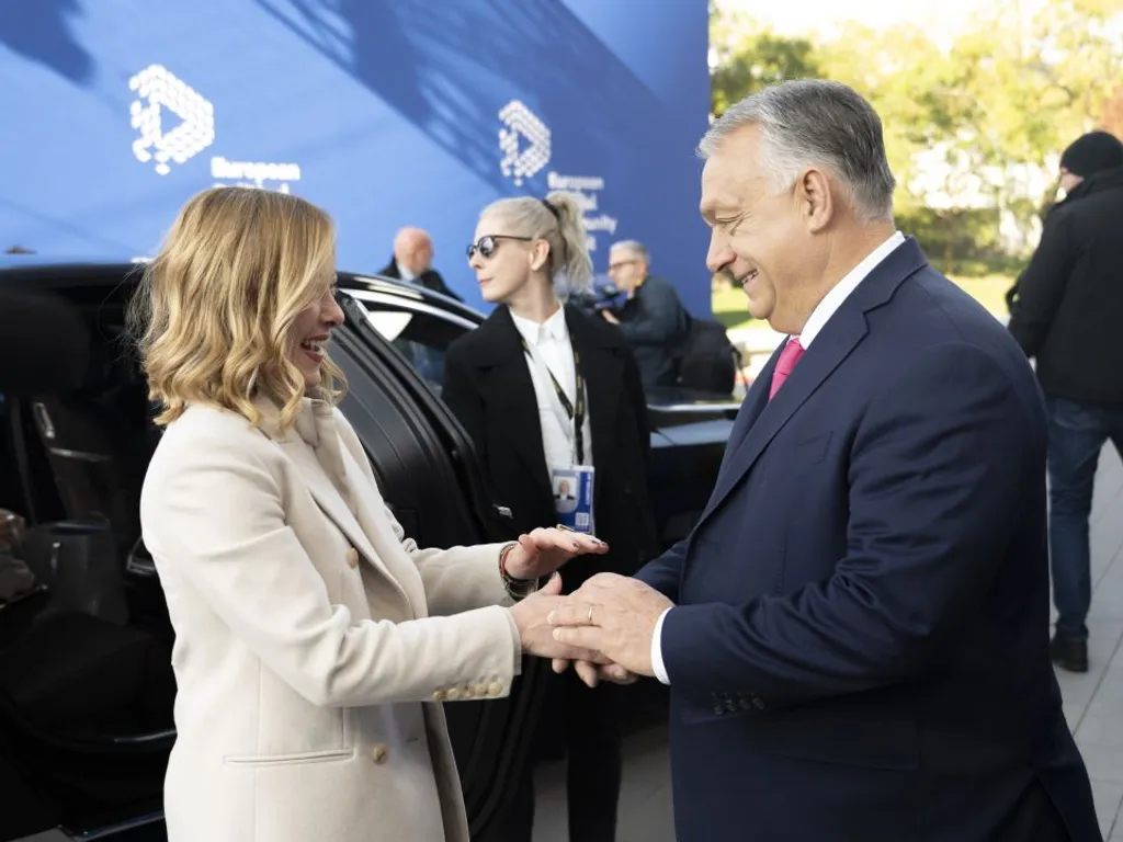 EPC-csúcs Budapesten, EPC-csúcsBudapesten, Orbán Viktor,  OrbánViktor, Giorgia Meloni