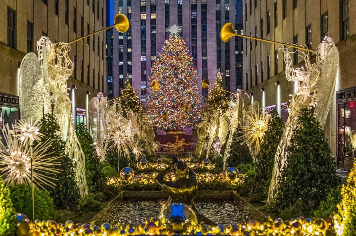 karácsonyfa, New York, Rockefeller Center