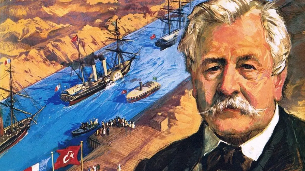 Egy lovas mutatvánnyal nyerte el a Szuezi-csatorna építését