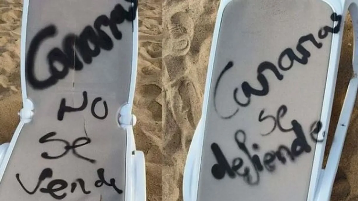 Turistaellenes graffitik Tenerifén: újabb tiltakozó akció a nyaralók ellen