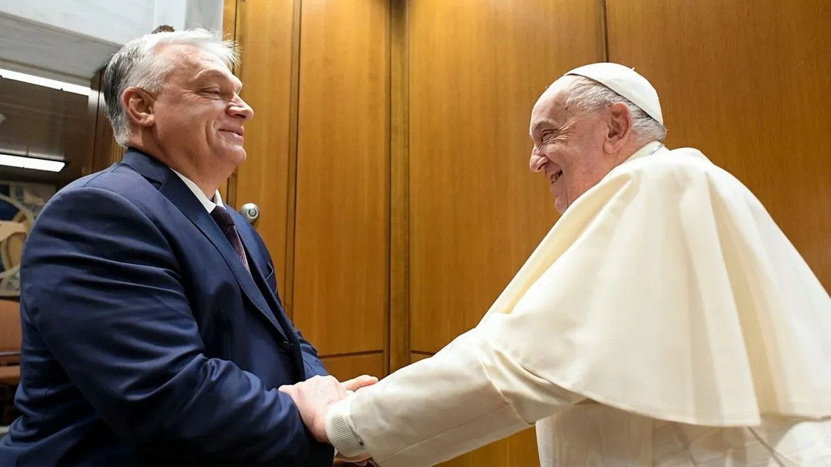 Orbán Viktor Ferenc pápánál: Közösen kell visszatartanunk a világ vezetőit a visszafordíthatatlan döntésektől - videó