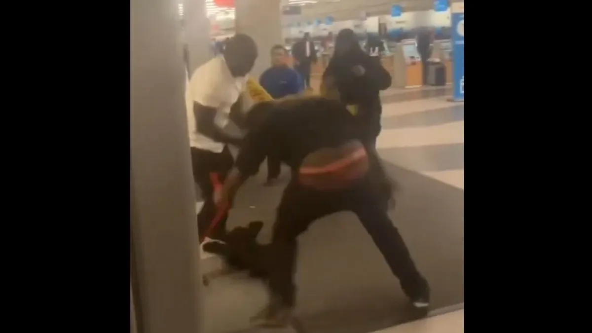 Tömegverekedés volt egy chicagói reptéren - videó
