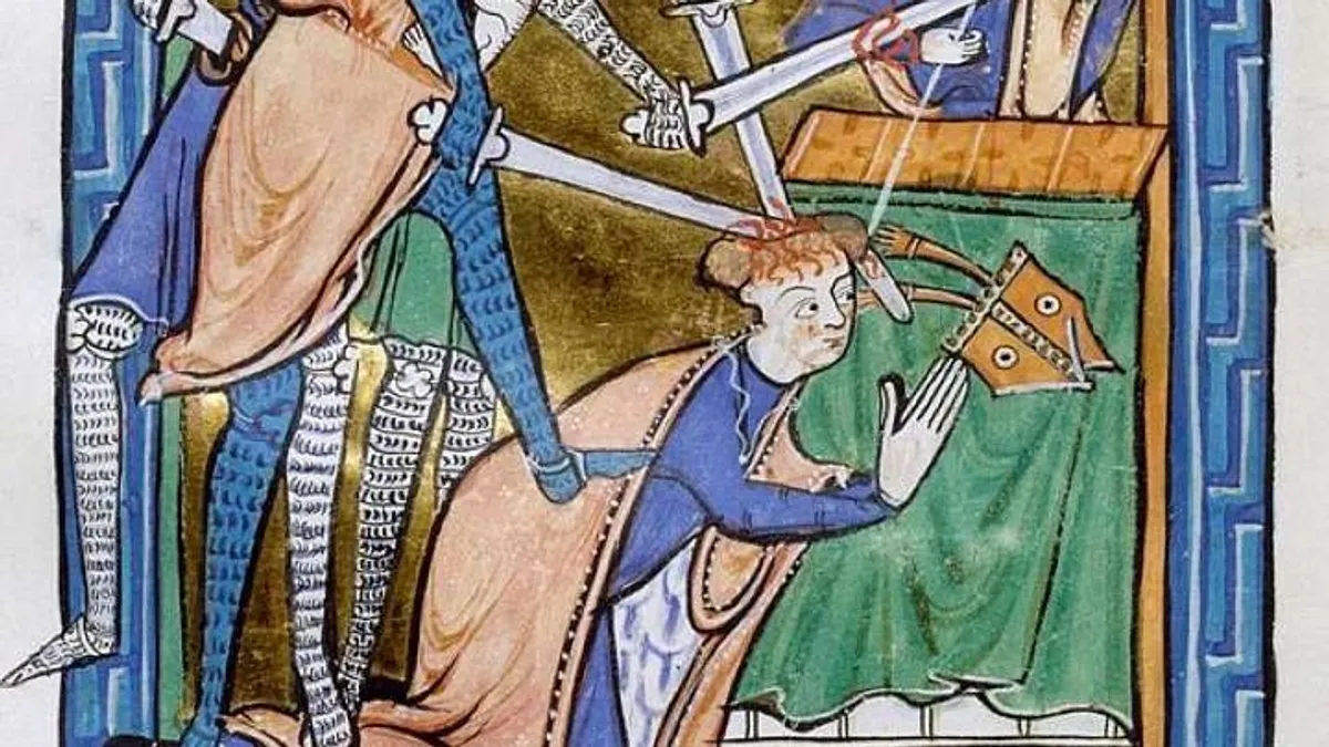 Saját templomában ölték meg Becket Tamás érseket