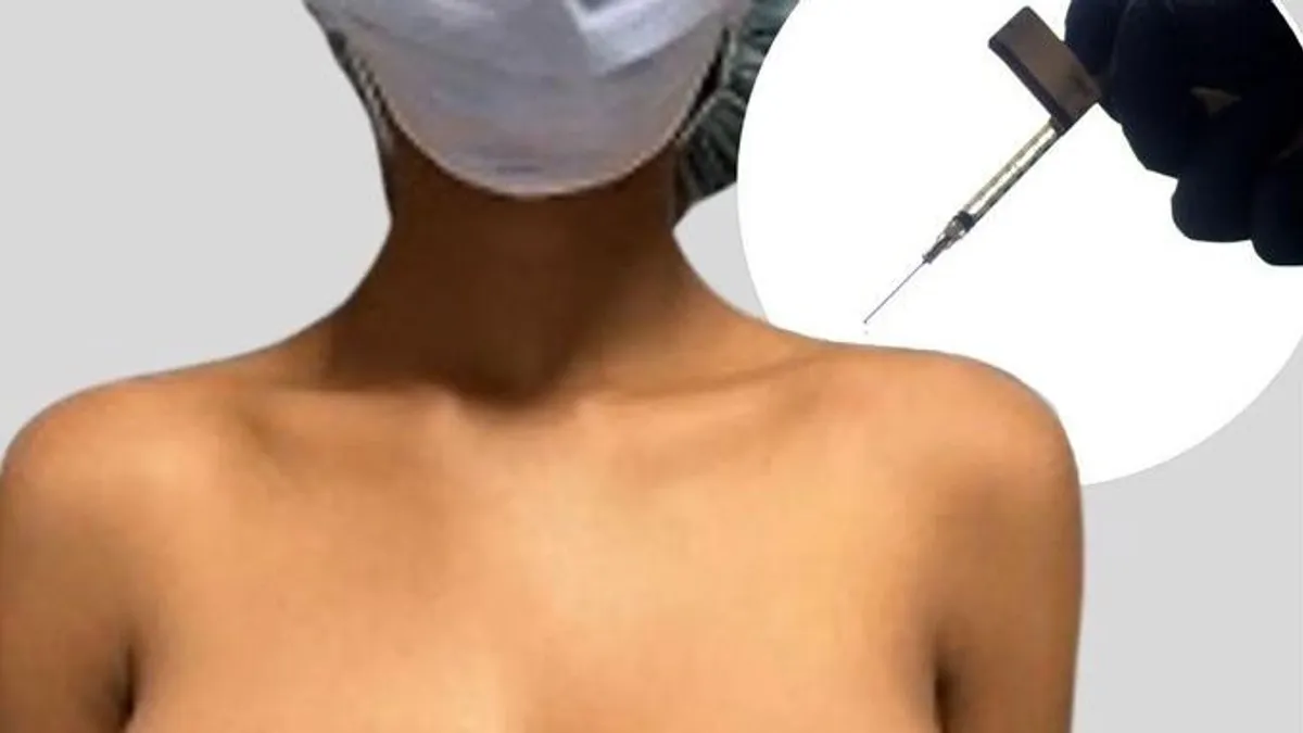 Tripla akkorára nőtt egy nő melle, miután COVID-oltást kapott