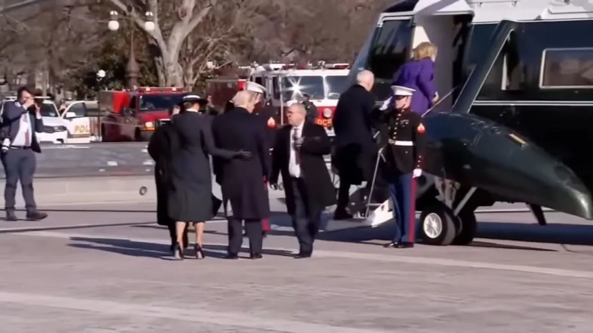 Így repült el Joe Biden Washingtonból - videó