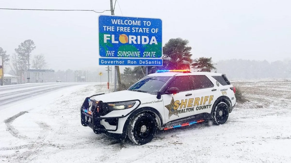 Ítéletidő Floridában: ilyen, amikor havasak a pálmafák - képek