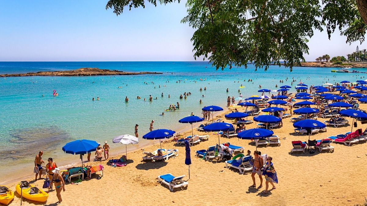 Cyprus,,Protaras,-24,June,2021.,Tourists,Relax,On,The,Sandy