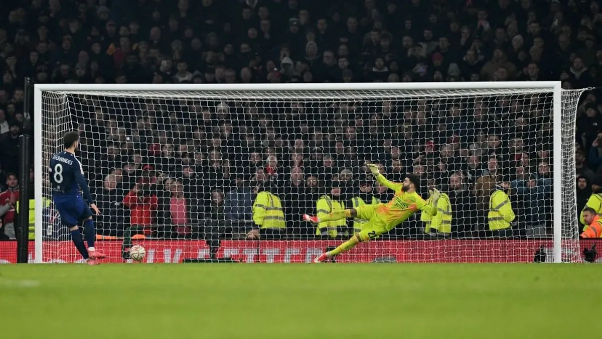Nevetséges, amit az Arsenal kapusa művelt a büntetőpárbajban