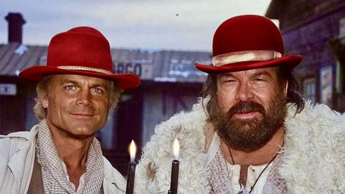 Bizarr kép került elő Bud Spencerről és Terence Hillről