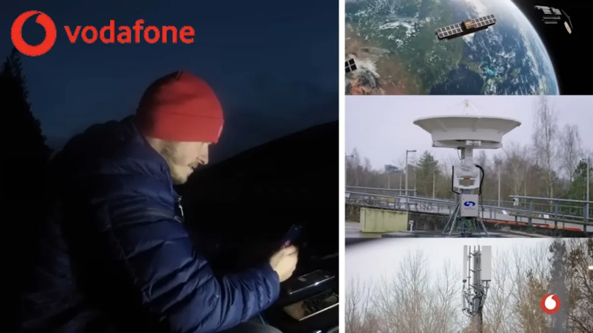 Normál mobillal műholdas videóhívást hajtott végre a Vodafone