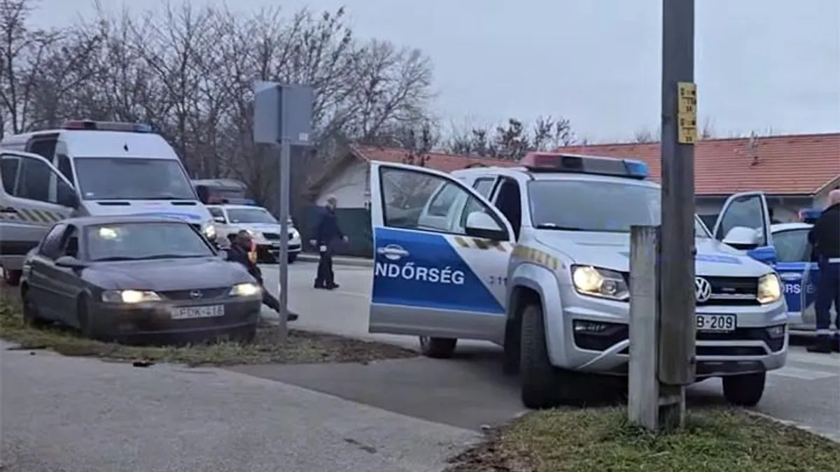 Öt rendőrautó kellett ahhoz, hogy elkapjanak egy győri ámokfutót - videó