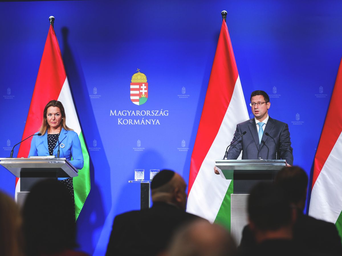 Kormányinfó, Kormányinfó2025.02.06., Gulyás Gergely Miniszterelnökséget vezető miniszter, Vitályos Eszter kormányszóvivő, GulyásGergely, VitályosEszter, sajtótájékoztató, Kormányinfósajtótájékoztató,