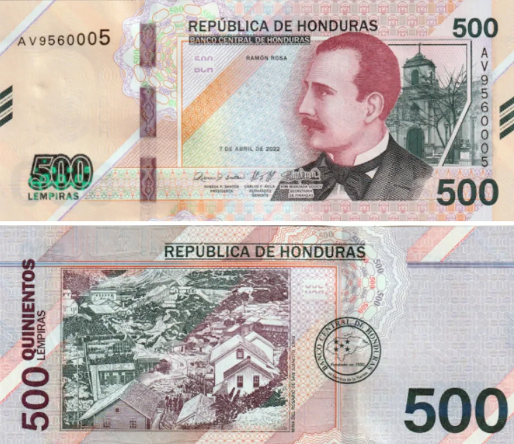 Az év bankjegye 2024, Azévbankjegye2024
Hondurasi 500 lempira