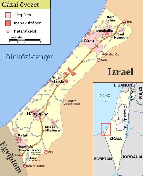 izrael, gáza