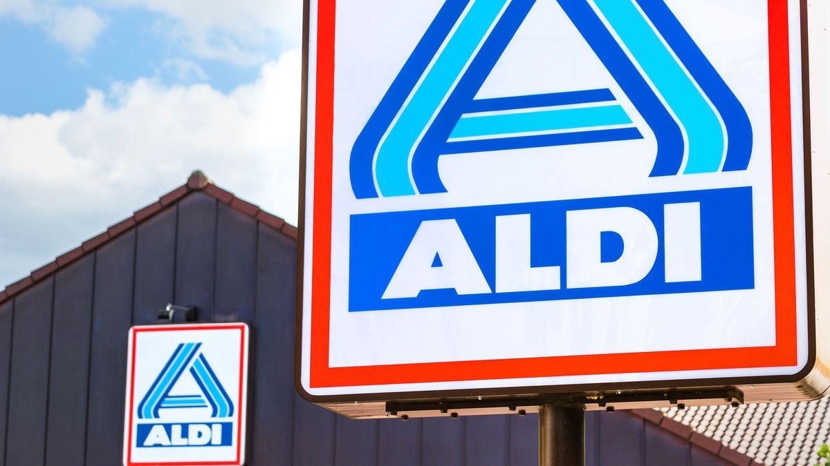 Az Aldi Nord hálózatának céglogója egyik üzletükön (illusztráció)