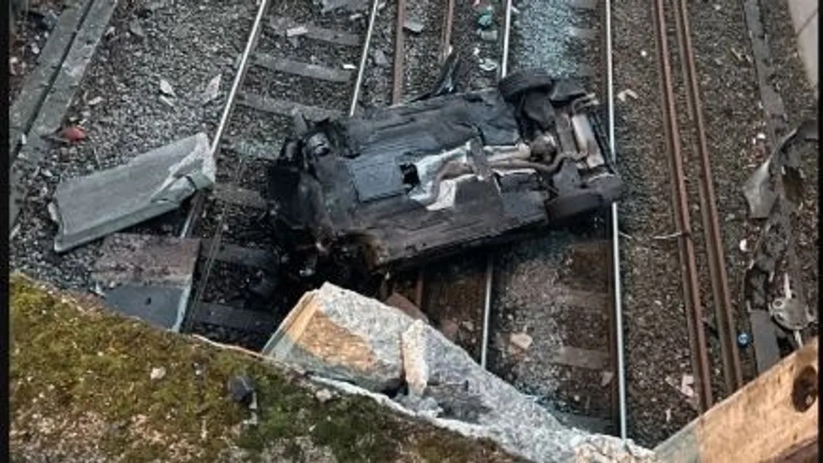 Vasúti hídról zuhant a sínekre egy részeg sofőr Angliában