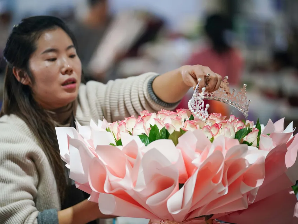 Valentin-nap, szerelem, Bálint nap, Valentinnap, február 14.,  Chinese Welcome Valentine's Day