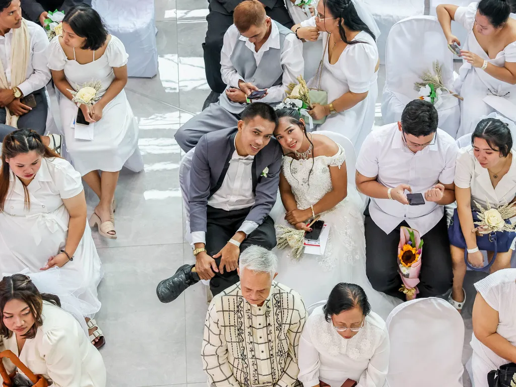 Valentin-nap, szerelem, Bálint nap, Valentinnap, február 14., 
 PHILIPPINES-QUEZON CITY-MASS WEDDING
