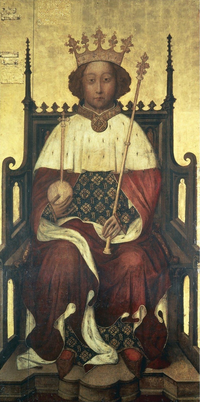 II. Richárd apja, a százéves háborúban hírnevet szerzett Eduárd trónörökös, a Fekete Herceg 1376-ban meghalt; nagyapja, III. Eduárd a következő évben bekövetkezett halálakor így a tíz éves Richárd lépett az angol trónra