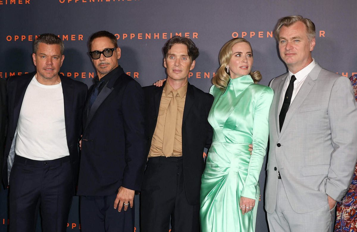 Première du film "Oppenheimer" au cinéma Le Grand Rex à Paris. Christopher Nolan.