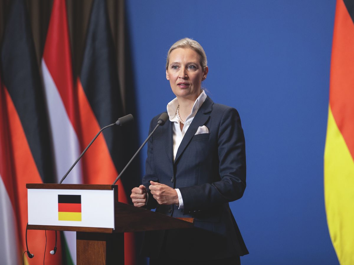 Orbán Viktor miniszterelnök és Alice Weidel sajtótájékoztatója, OrbánViktor, AliceWeidel, 2025.02.12., Karmelita kolostor, 