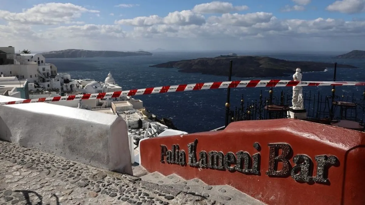 Újabb erős földrengés rázta meg Szantorinit